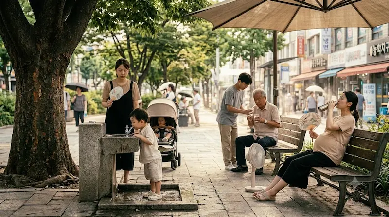 Vulnerable Groups in Extreme Heat Vulnerable groups including children pregnant women and elderly staying safe from heat exhaustion and heat stroke