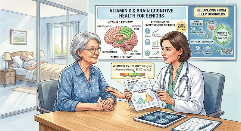 high dose vitamin d cognitive function seniors front image